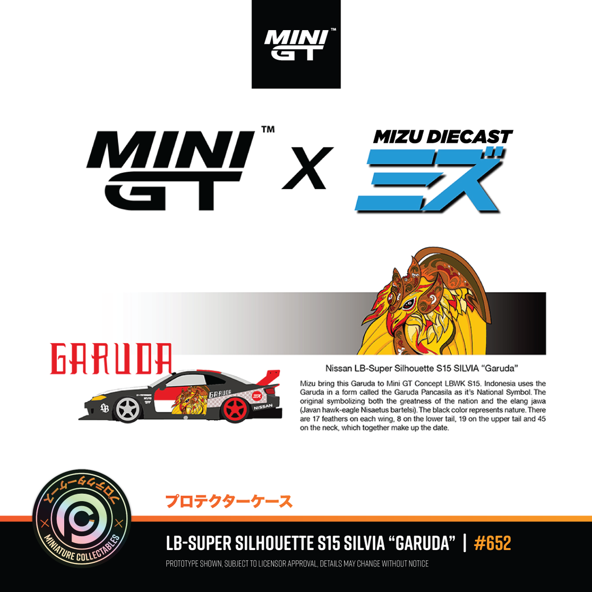 LB-Super Silhouette Nissan Silvia Garuda - Mizu Diecast #652
