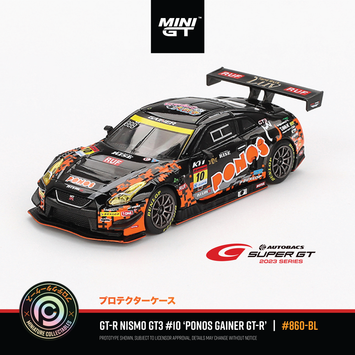 Nissan GT-R NISMO GT3 #10 'PONOS GAINER' #860-BL