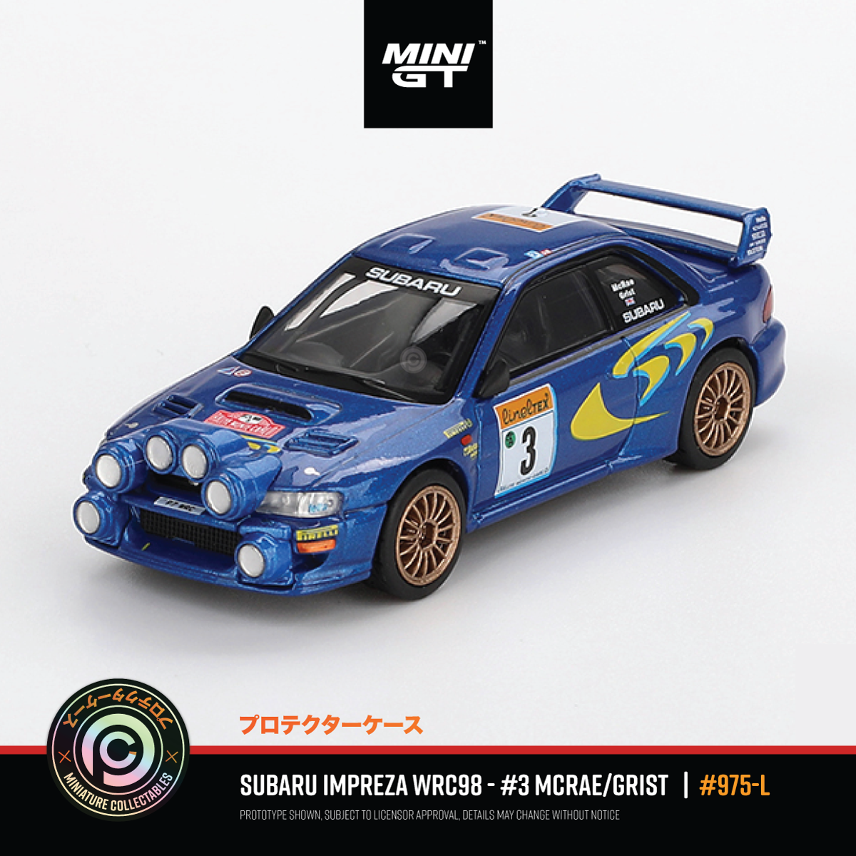 Subaru Impreza WRC98 - #3, Mcrae/Grist '1998 Rally Monte-Carlo' #975-L