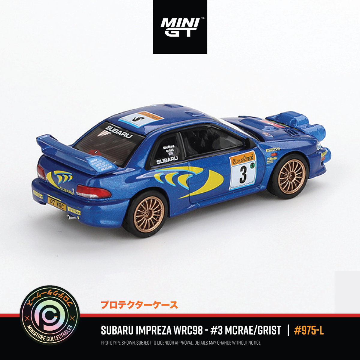 Subaru Impreza WRC98 - #3, Mcrae/Grist '1998 Rally Monte-Carlo' #975-L