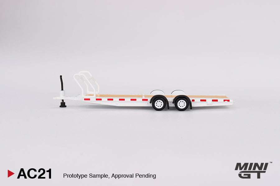 MiniGT Car Hauler Trailer Type C - White #AC21