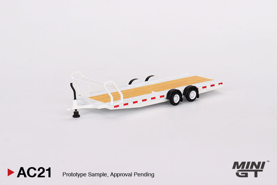 MiniGT Car Hauler Trailer Type C - White #AC21