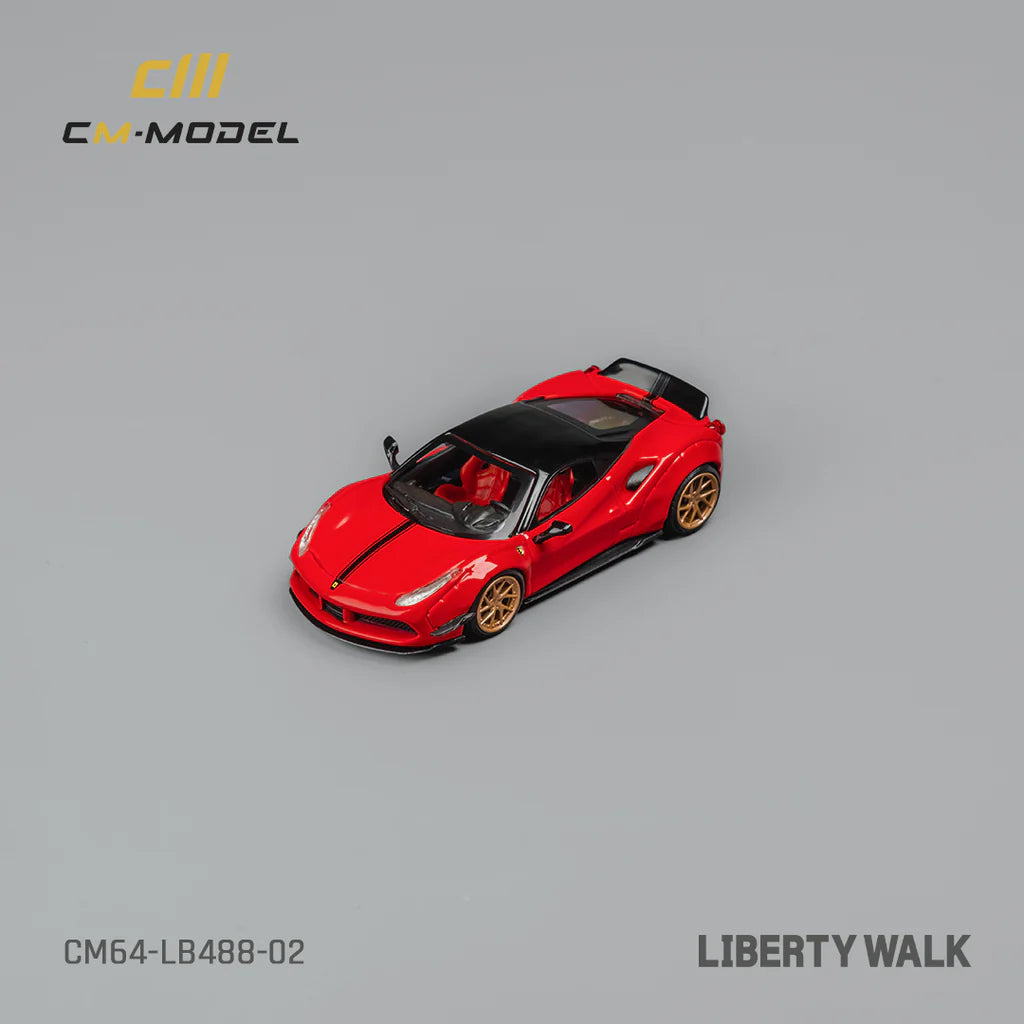 CM Model LBWK 458 Widebody 'Candy Apple Red' - CM64-LB488-02