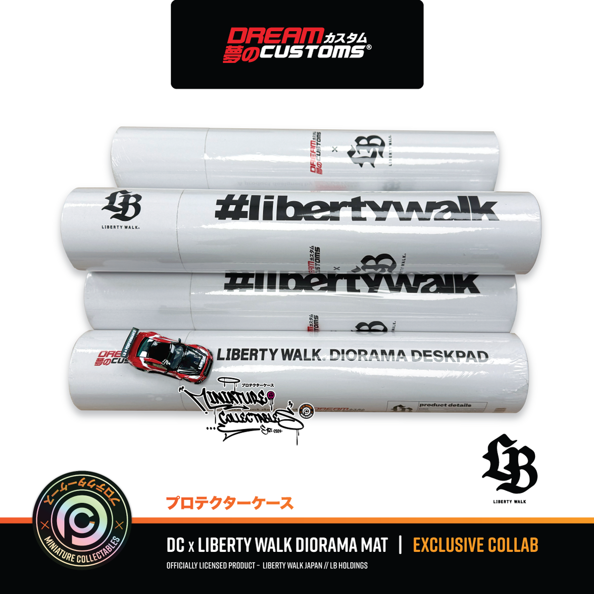 Dream Customs x Liberty Walk (LBWK) PU Diorama Mat - Exclusive Collab