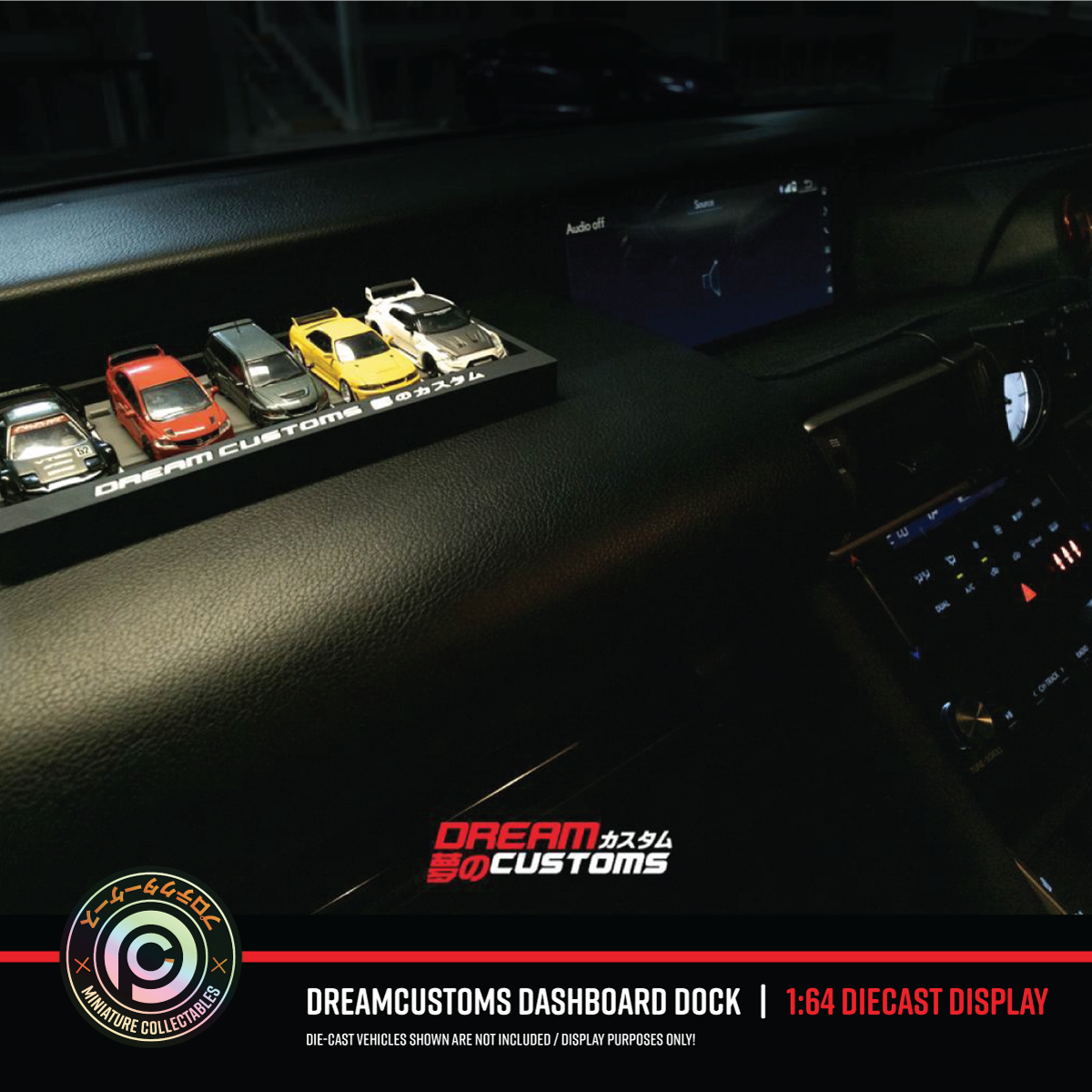 Dream Customs Dashboard Display – 'Diecast Dock Showcase'