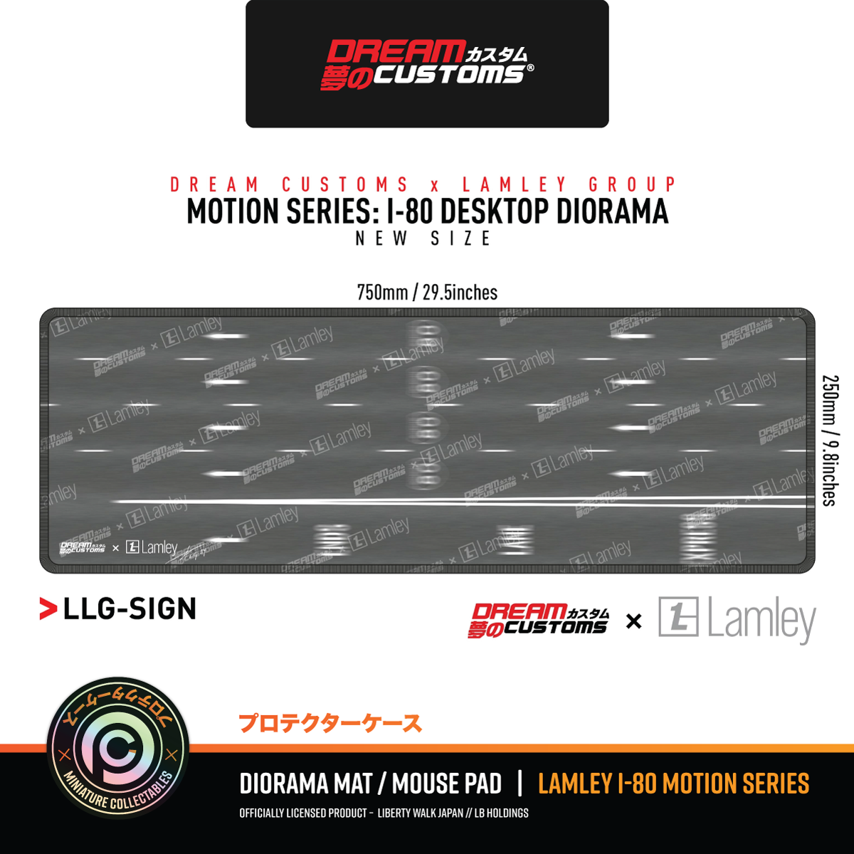 Dream Customs x Lamley Motion Series I-80 Diorama Mat