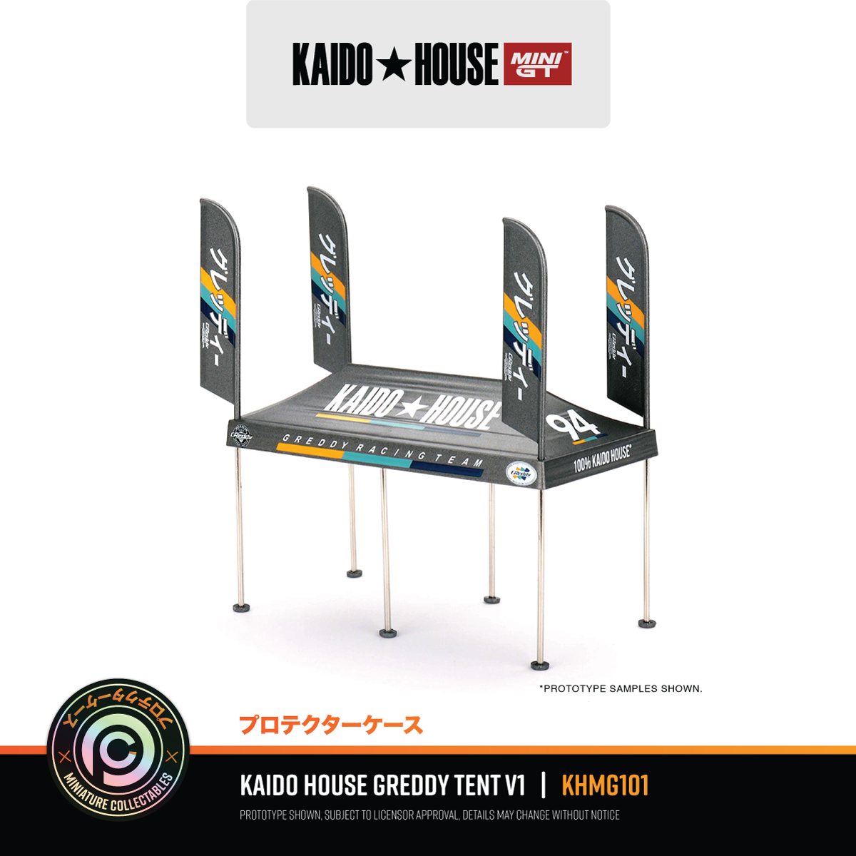 Kaido House / Greedy Paddock Service Tent Set V1 #KHMG101 – Miniature Collectables