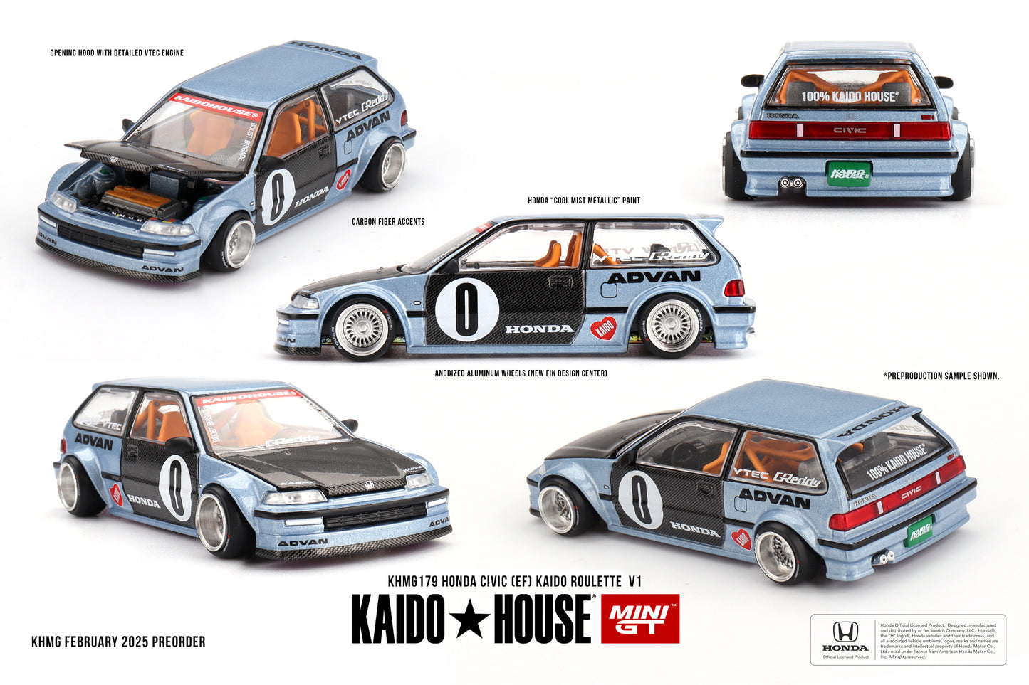 Honda Civic (EF) 'Kaido Roulette' V1 #KHMG179