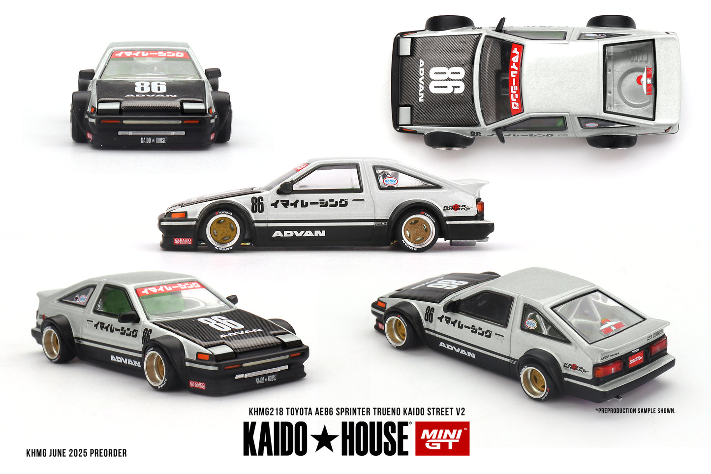 Toyota AE86 Sprinter Trueno Kaido Street V2 #KHMG218 - Released Mid November 2025