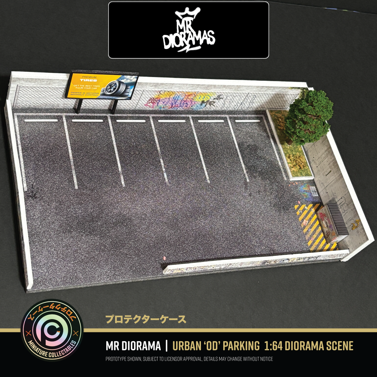 Mr Dioramas - Urban Outdoor Parking Diorama Scene