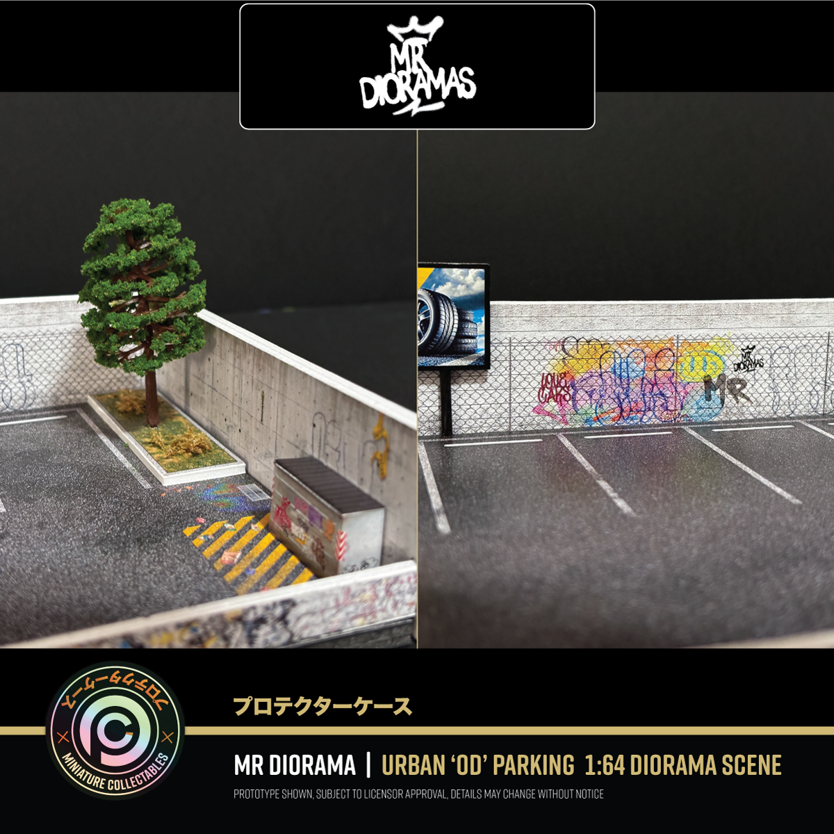 Mr Dioramas - Urban Outdoor Parking Diorama Scene