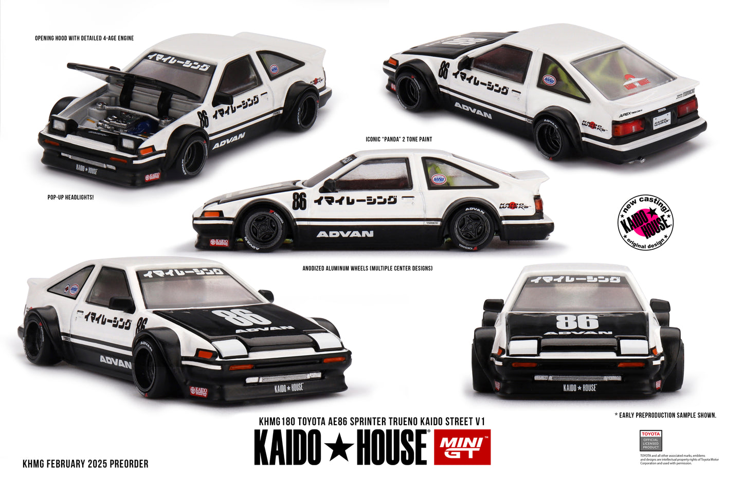 Toyota AE86 Sprinter Trueno Kaido Street V1 #KHMG180