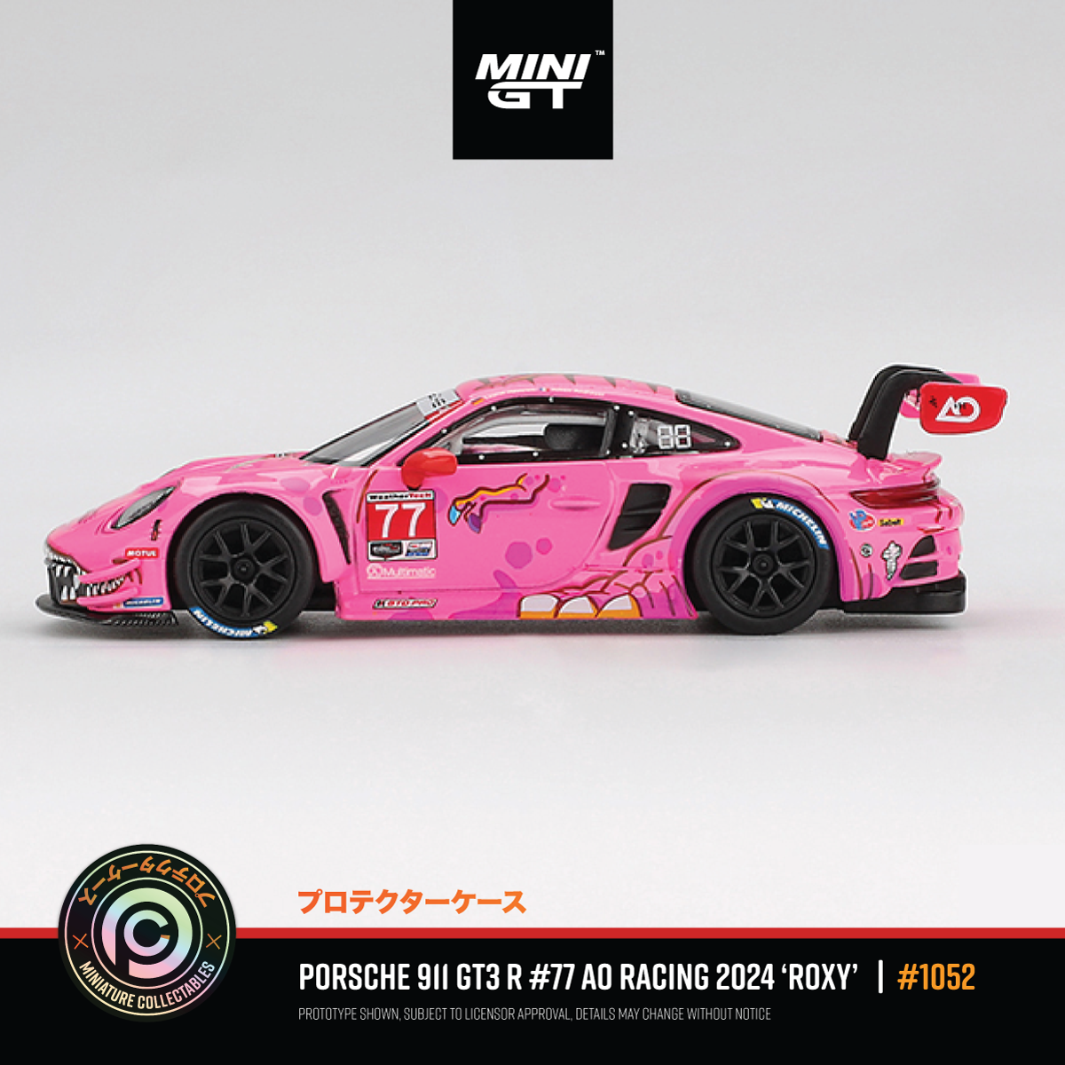 Mini Calectabals Porsche 911 GT3 R #77 AO Racing 2024 IMSA Road America #MGT01052 ...