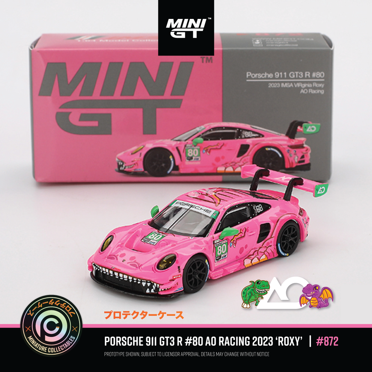 Porsche 911 GT3 R #80 AO Racing 2023 IMSA VIRginia Roxy #MGT0872