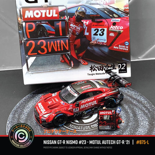 MGT000875-L Nismo Skyline R35 GT-R with Tsugio Matsuda Figurine