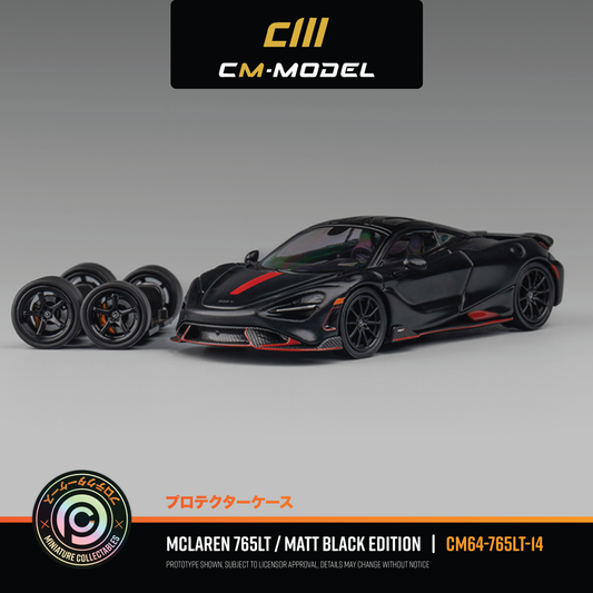 CM Model McLaren 765LT 'Matt Black Edition' - CM64-765LT-14