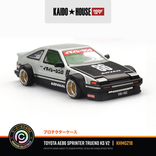 Toyota AE86 Sprinter Trueno Kaido Street V2 #KHMG218 - Front Quarter View