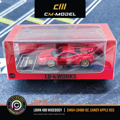 CM Model LBWK 458 Widebody 'Candy Apple Red' - CM64-LB488-02