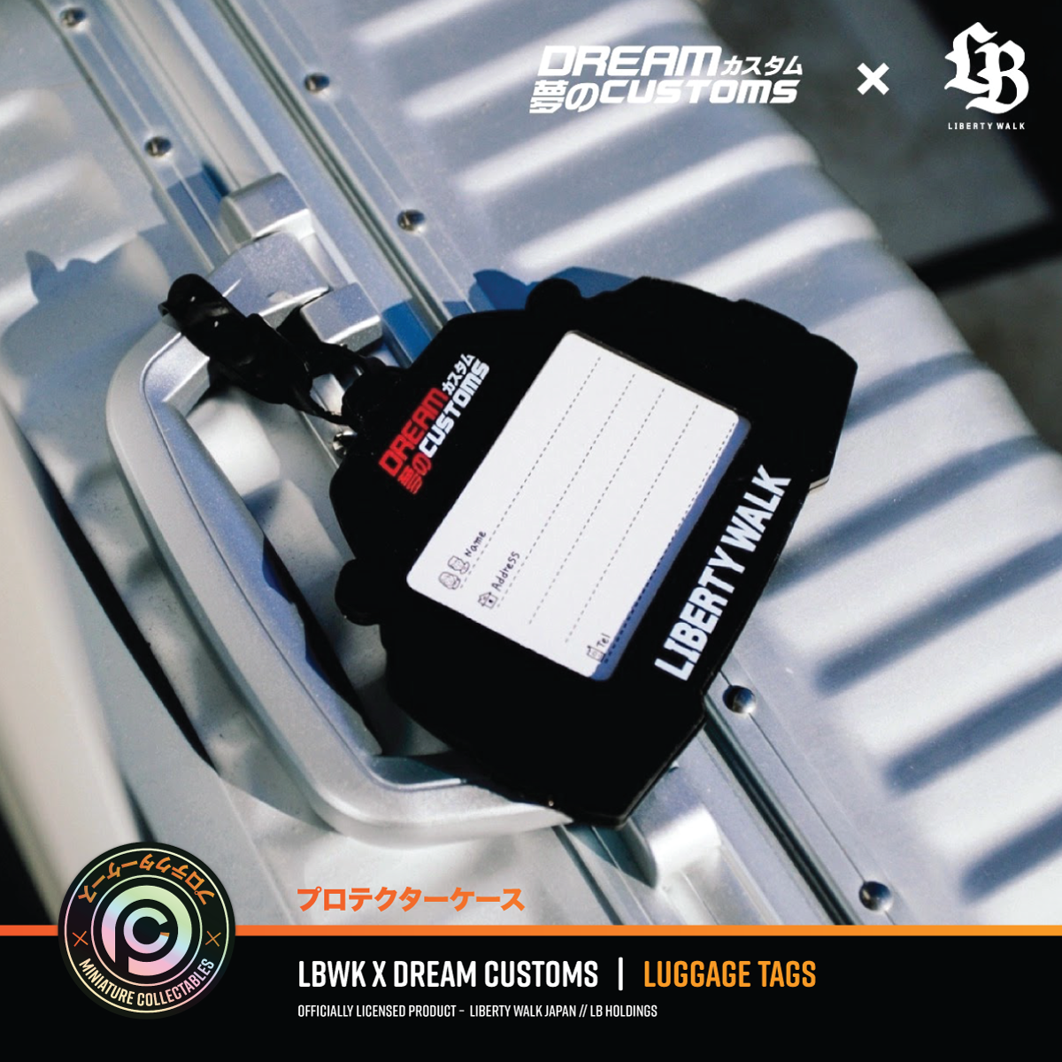 Liberty Walk (LBWK) x Dream Customs Luggage Tags