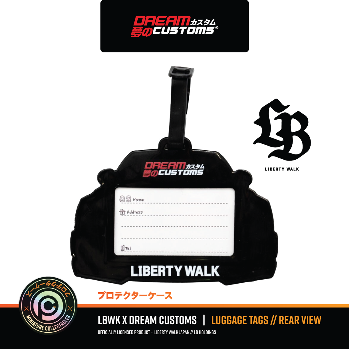 Liberty Walk (LBWK) x Dream Customs Luggage Tags