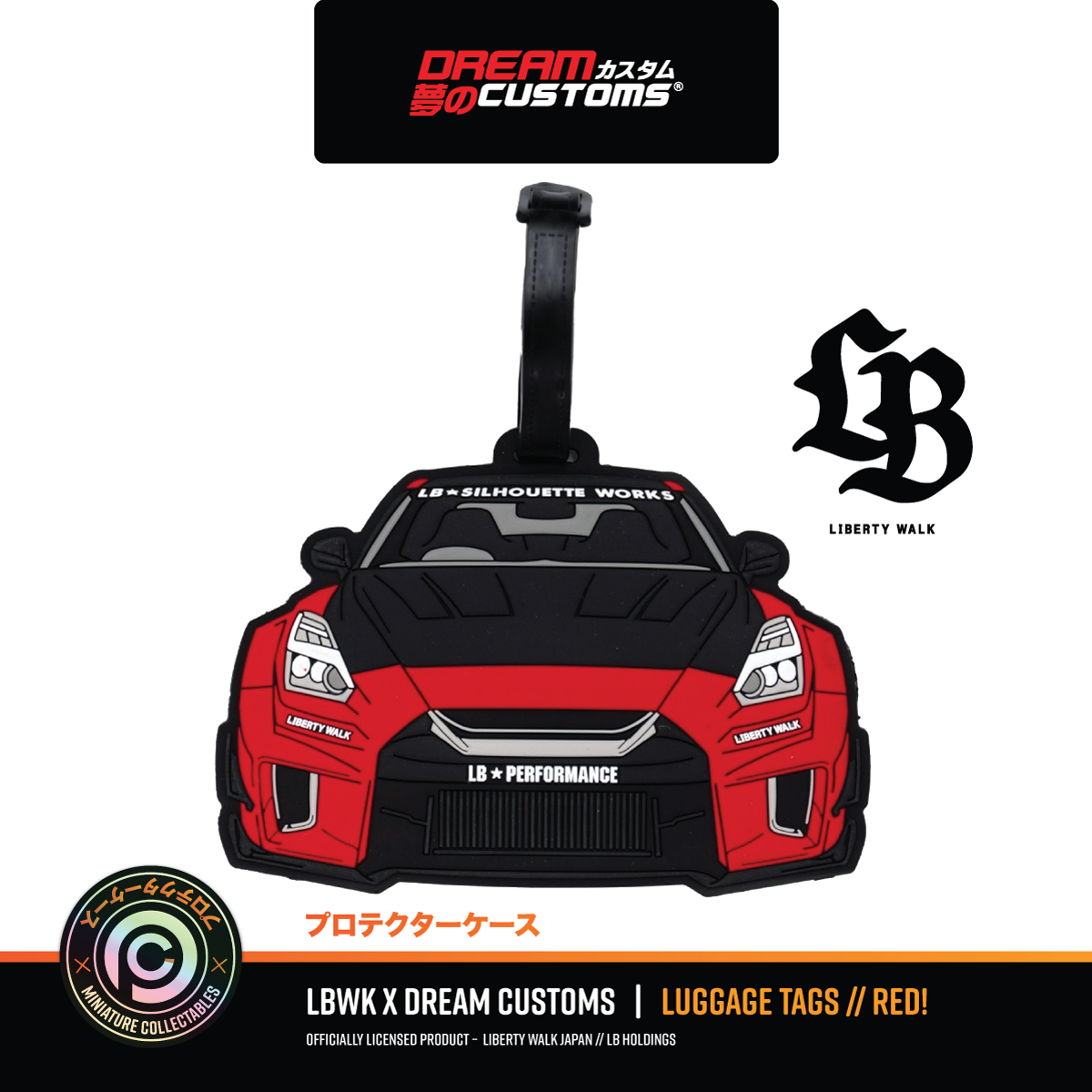 Liberty Walk (LBWK) x Dream Customs Luggage Tags