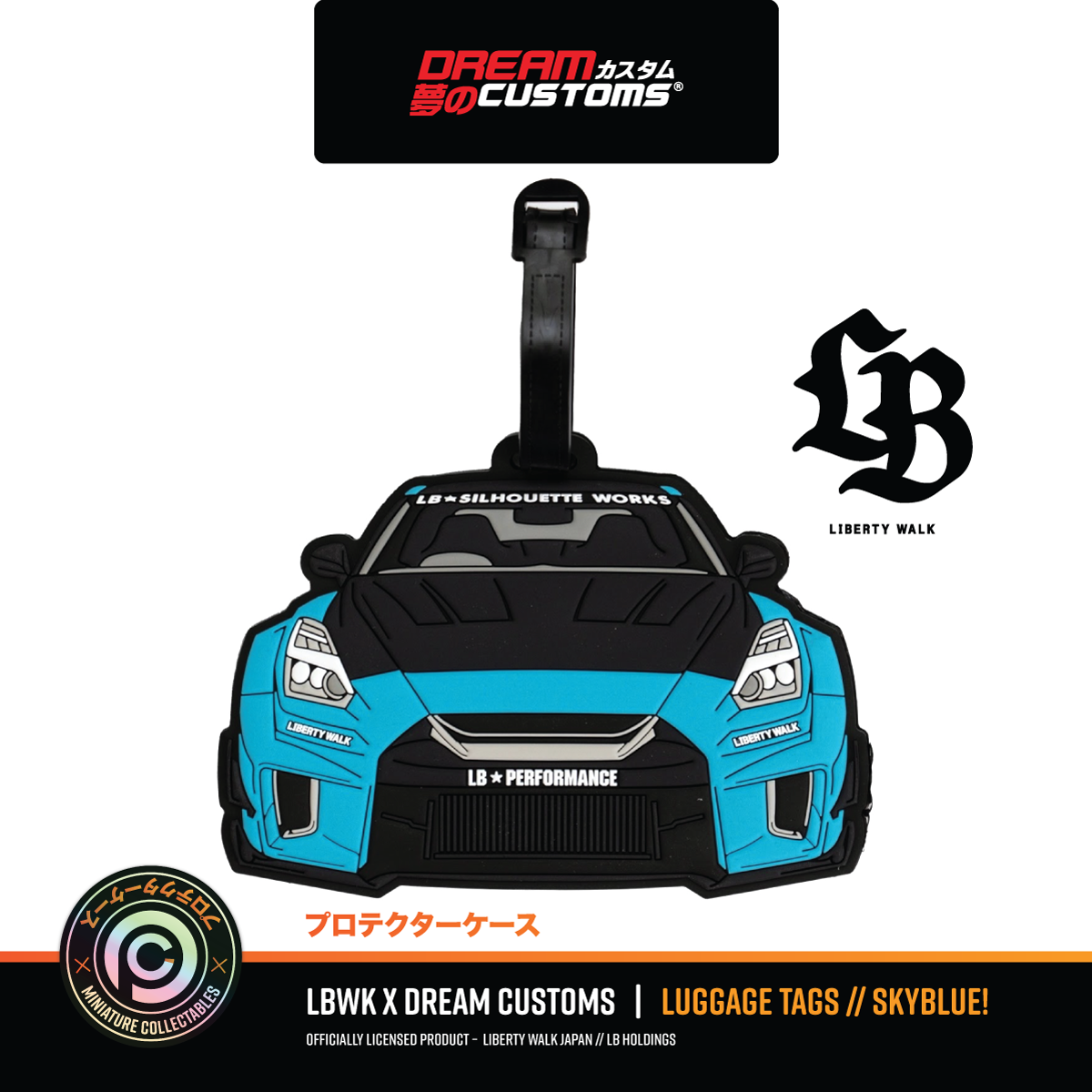 Liberty Walk (LBWK) x Dream Customs Luggage Tags