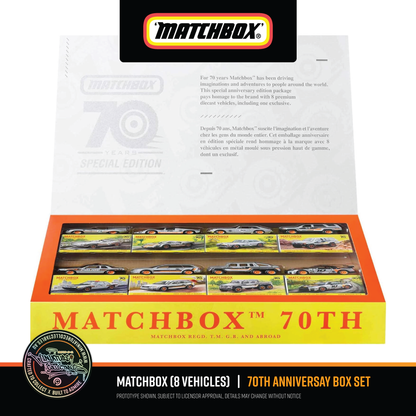 Matchbox 70th Anniversary Box - 8 Vehicle Set (Sealed)