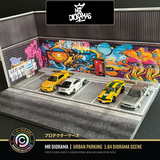 Mr Dioramas - Urban Parking Graffiti Mural Scene